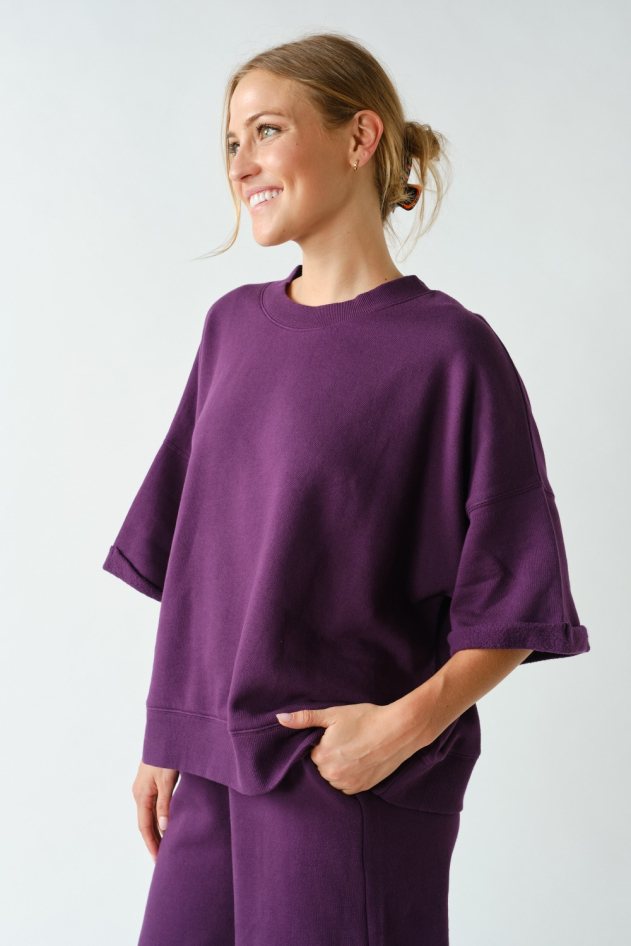 Malibu Lounge Drop Shoulder Top(KT5910)