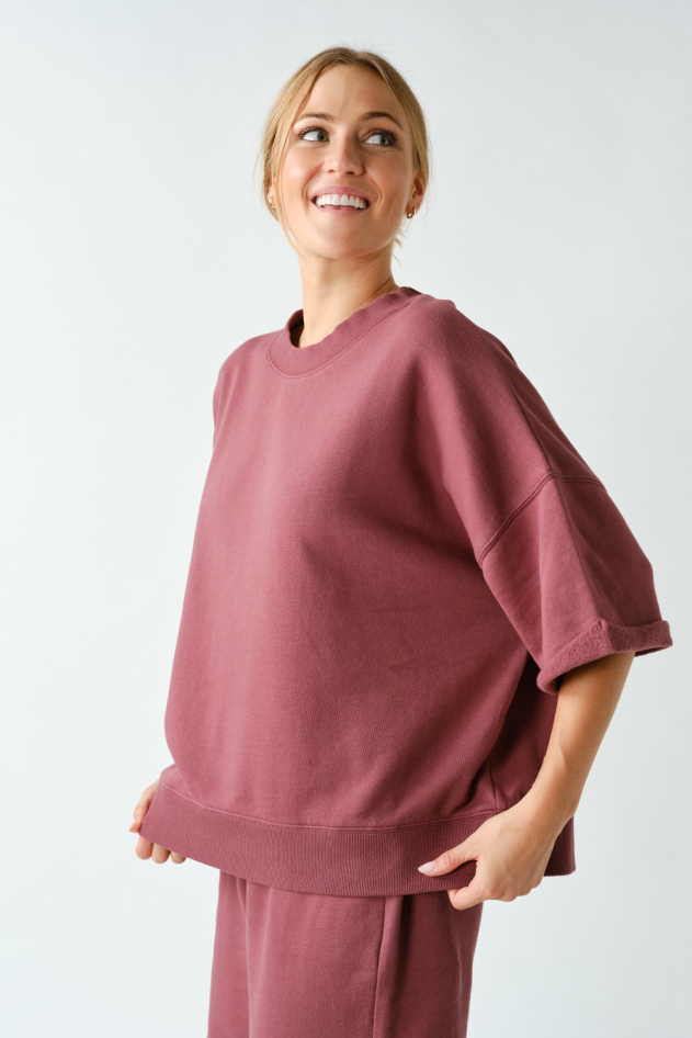 Malibu Lounge Drop Shoulder Top(KT5910)