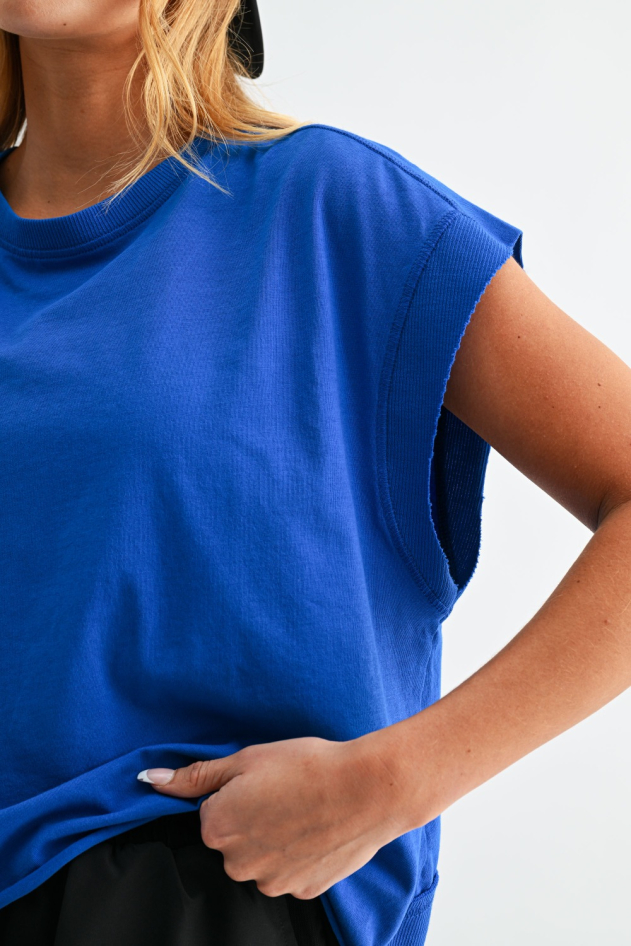 Flow Open-Back Pima Cotton Tee(KT5940)