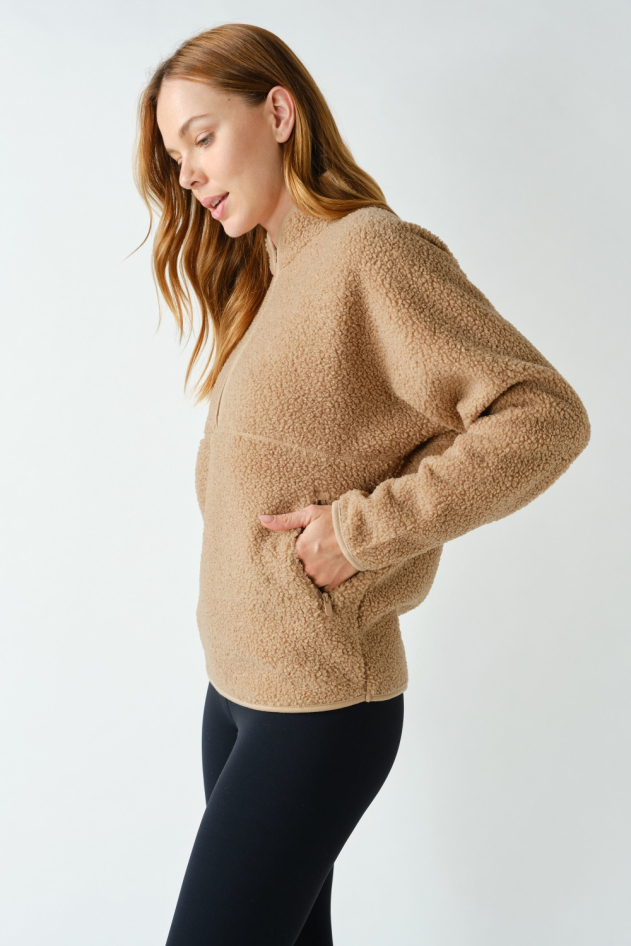 Sherpa Quarter-Zip Pullover(KT5968)