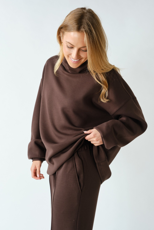 Laguna Oversized Funnel-Neck Tunic(KT5991)