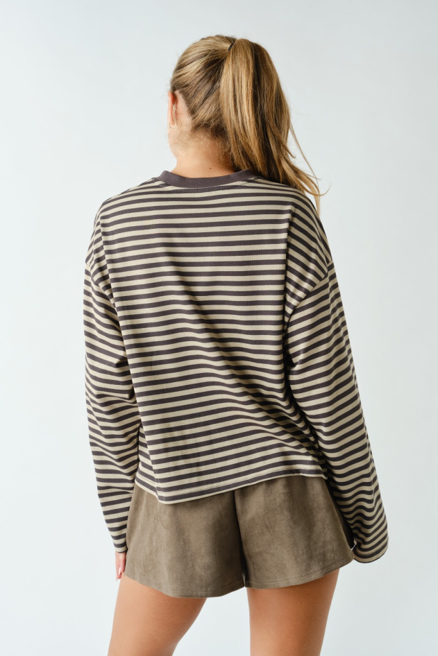 Horizon Striped Long-Sleeve Tee(KT6071)