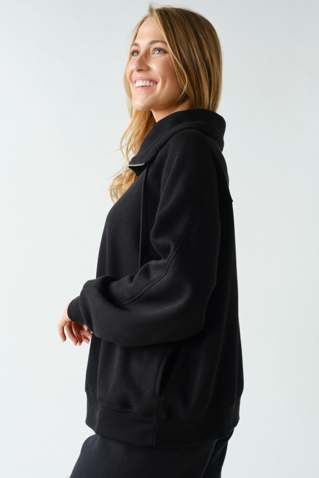Cotton Fleece Half-Zip Pullover(KT6121)