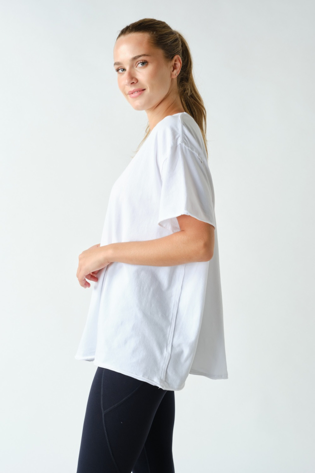 Pima Cotton Center-Seam Oversized Tee(KT6150)