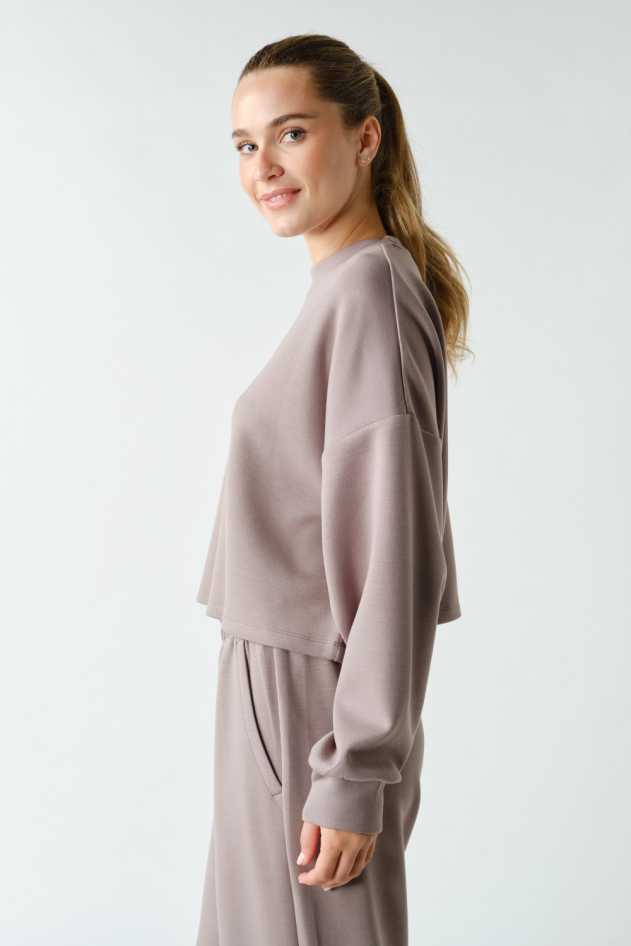 Laguna Boxy Cropped Pullover(KT6162)