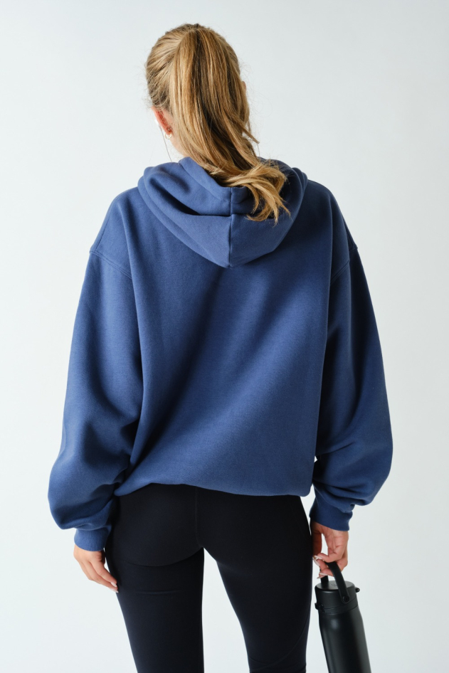 Cotton Blend Drop Shoulder Hoodie(KTS12303)
