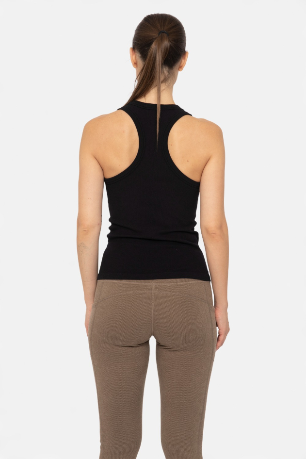 Seamless Ribbed Racerback Tank Top (X12244)